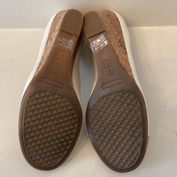 White and gold wedge heels - Picture 5 of 6